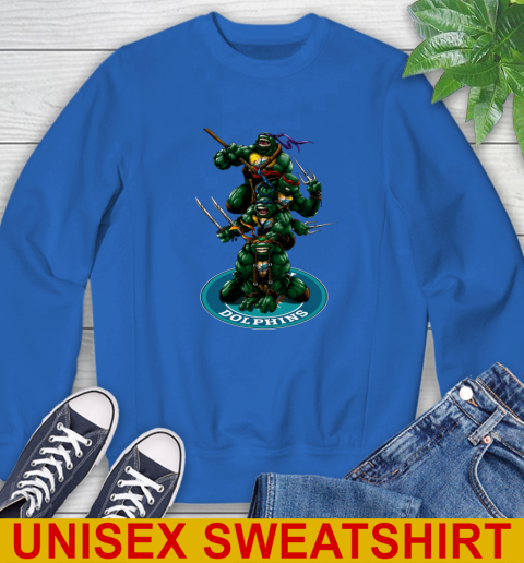 NFL Football Miami Dolphins Teenage Mutant Ninja Turtles Shirt Sweatshirt 9