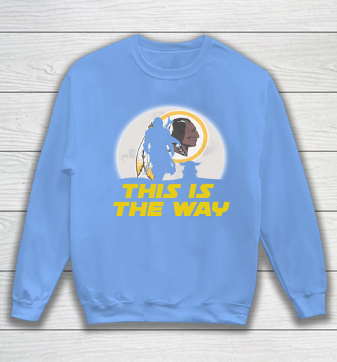 Washington Redskins NFL Football Star Wars Yoda And Mandalorian This Is The Way Sweatshirt 8