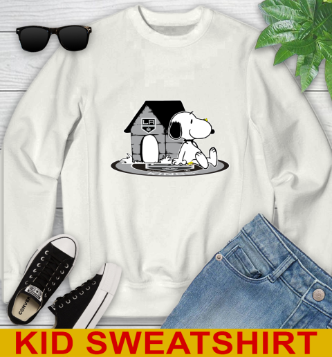 NHL Hockey Los Angeles Kings Snoopy The Peanuts Movie Shirt Youth Sweatshirt
