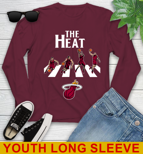 NBA Basketball Miami Heat The Beatles Rock Band Shirt Youth Long Sleeve 6