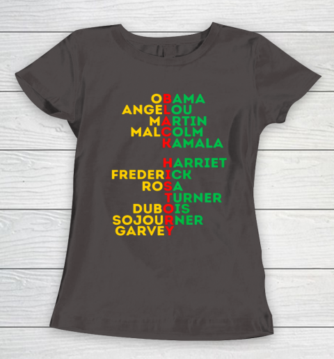 Black History Month Dream Like Leaders African American Love Women's T-Shirt 7