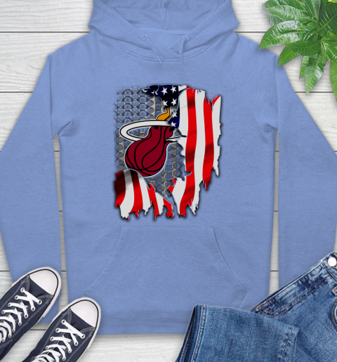 Miami Heat NBA Basketball American Flag Hoodie 11