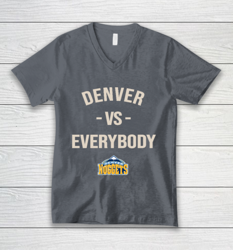 Denver Nuggets Vs Everybody V-Neck T-Shirt 4