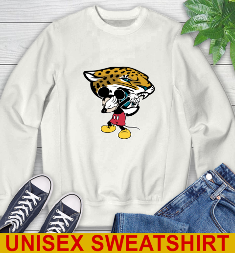 Jacksonville Jaguars NFL Football Dabbing Mickey Disney Sports Sweatshirt