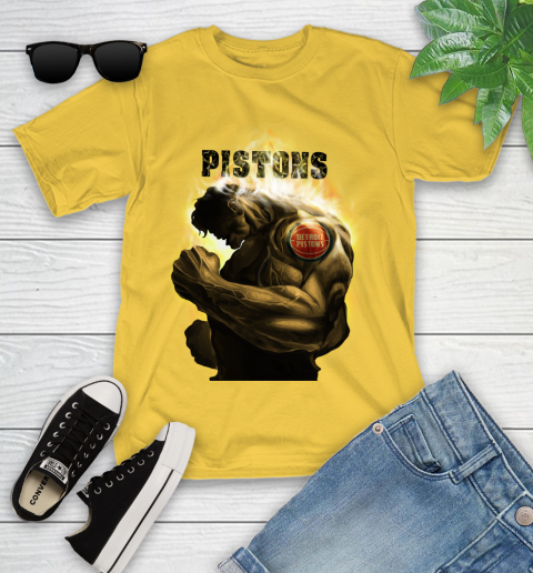 Detroit Pistons NBA Basketball Hulk Marvel Avengers Sports Youth T-Shirt 10