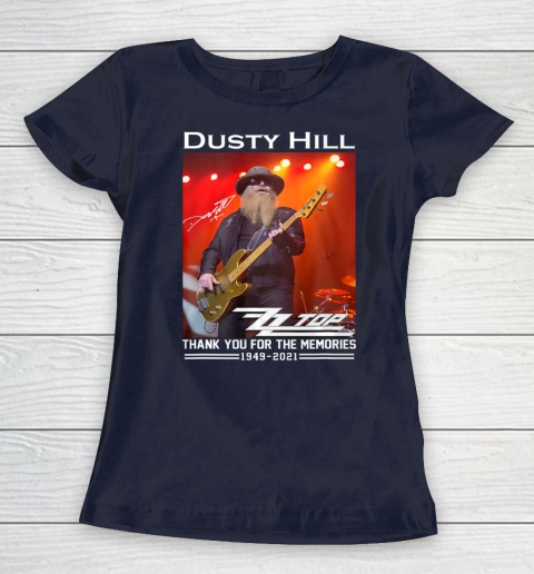 Dusty Hill Thank You For Memories Women's T-Shirt 2