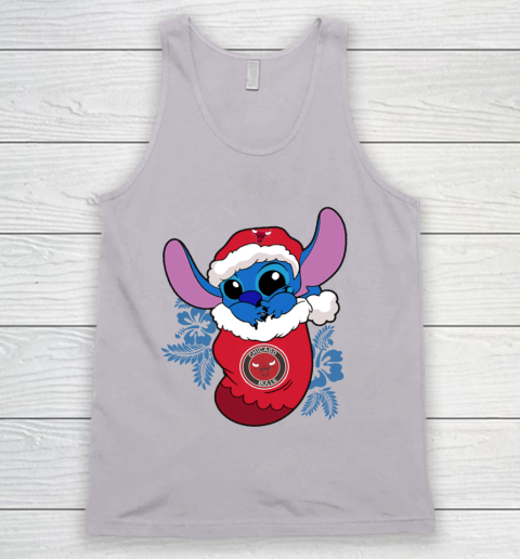 Chicago Bulls Christmas Stitch In The Sock Funny Disney NBA Tank Top 4