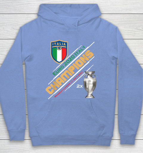 Italy Champions 2020 Euro Forza Azzurri Italia Football Hoodie 8