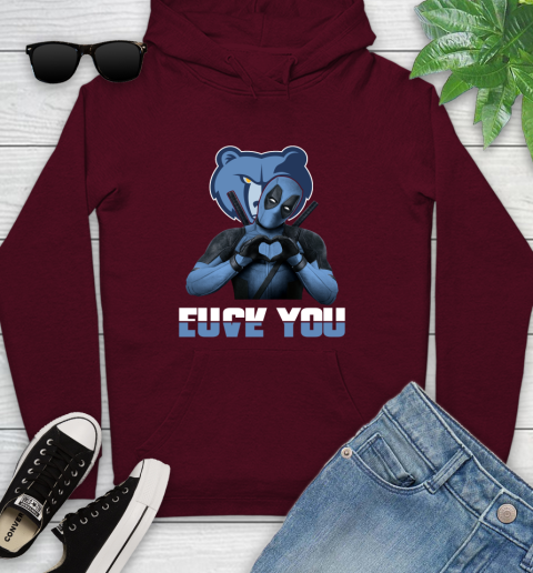 NBA Memphis Grizzlies Deadpool Love You Fuck You Basketball Sports Youth Hoodie 7