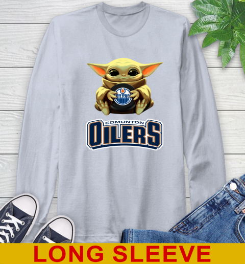 NHL Hockey Edmonton Oilers Star Wars Baby Yoda Shirt 63