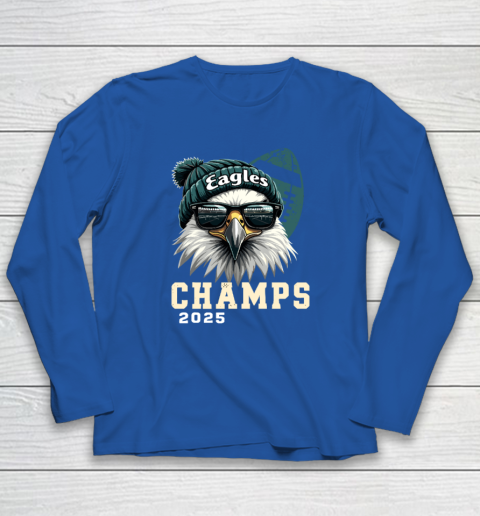 Eagles Sunglasses Championship 2025 Celebrated Eagles Long Sleeve T-Shirt 5