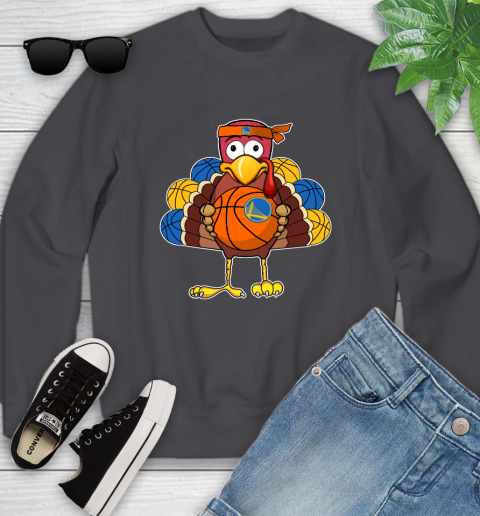 Golden State Warriors Turkey thanksgiving day Youth Sweatshirt 6