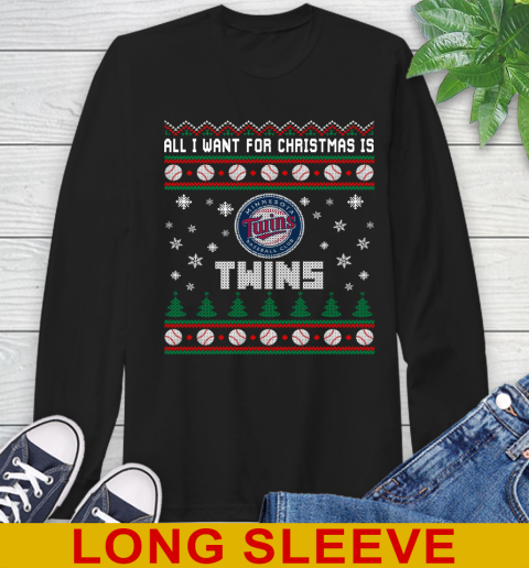 MLB All I Want For Christmas Is Minnesota Twins Baseball Sports 55