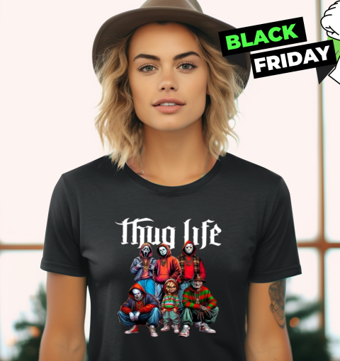 Thug Life Horror Movie Characters Women's T-Shirt