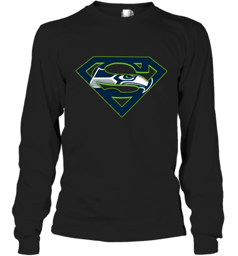 We Are Undefeatable The Seattle Seahawks x Superman NFL Long Sleeve T-Shirt