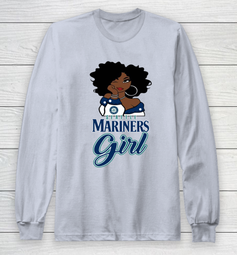 Seattle Marinerss Girl MLB Long Sleeve T-Shirt 6