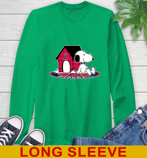 MLB Baseball Los Angeles Angels Snoopy The Peanuts Movie Shirt Long Sleeve T-Shirt 7