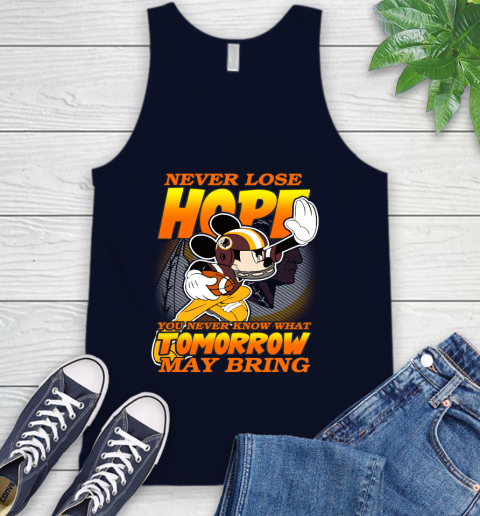 Washington Redskins NFL Football Mickey Disney Never Lose Hope Tank Top 2