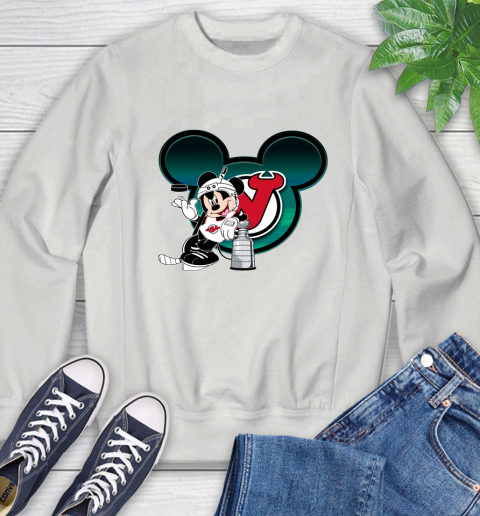NHL New Jersey Devils Stanley Cup Mickey Mouse Disney Hockey T Shirt Sweatshirt 5