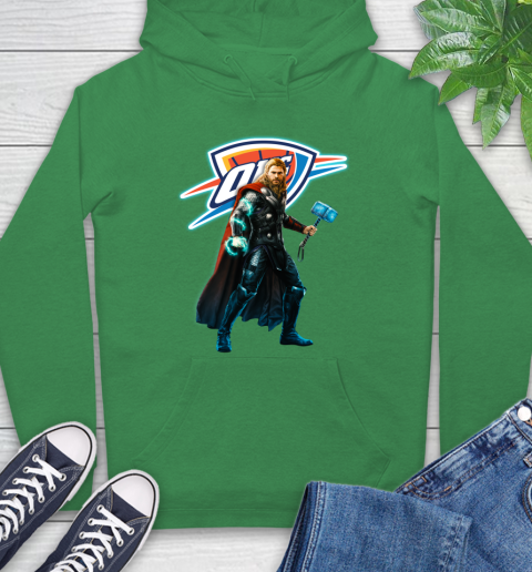 NBA Thor Avengers Endgame Basketball Oklahoma City Thunder Hoodie 8