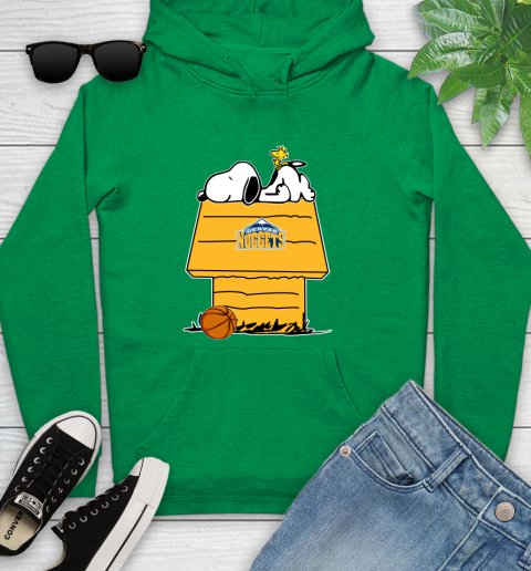 Denver Nuggets NBA Basketball Snoopy Woodstock The Peanuts Movie Youth Hoodie 7