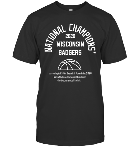 2020 National Champions Wisconsin Badgers T-Shirt