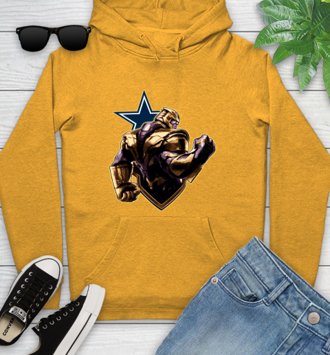 NFL Thanos Avengers Endgame Football Sports Dallas Cowboys Youth Hoodie 3