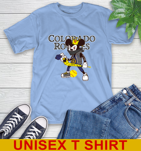 Colorado Rockies MLB Baseball Mickey Peace Sign Sports T-Shirt 11