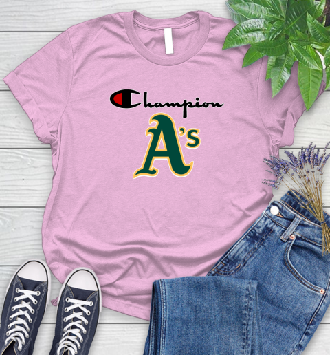 MLB Baseball Oakland Athletics Champion Shirt Women's T-Shirt 8
