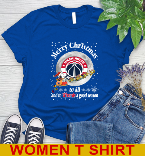 Washington Wizards Merry Christmas To All And To Wizards A Good Season NBA Basketball Sports Women's T-Shirt 10