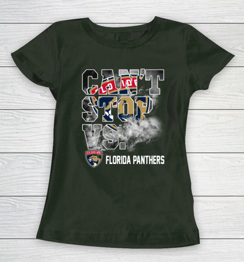 NHL Florida Panthers Hockey Can't Stop Vs Women's T-Shirt 4
