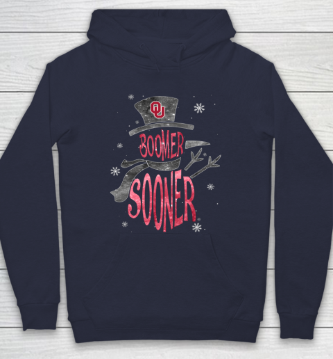 Oklahoma Sooners Christmas Snowman Hoodie 2