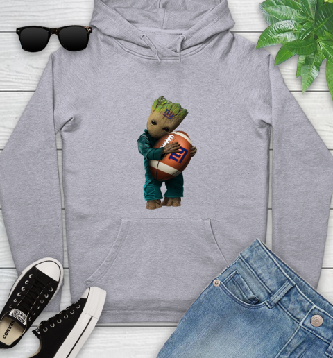 NFL Groot Guardians Of The Galaxy Football Sports New York Giants Youth Hoodie 6