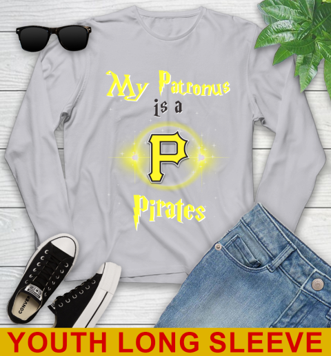 MLB Baseball Harry Potter My Patronus Is A Pittsburgh Pirates Youth Long Sleeve 6 MLB Baseball Harry Potter My Patronus Is A Pittsburgh Pirates Youth Long Sleeve - Image 6