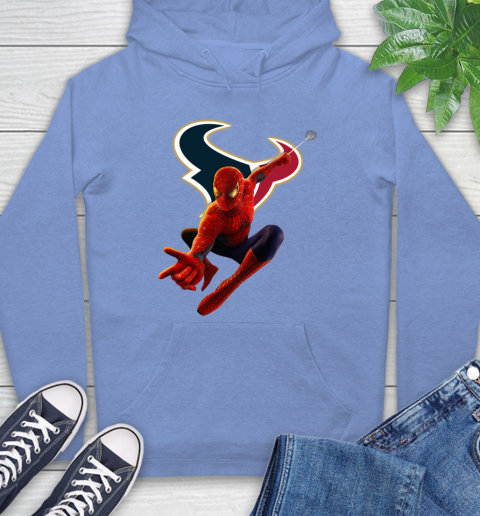 NFL Spider Man Avengers Endgame Football Houston Texans Hoodie 11