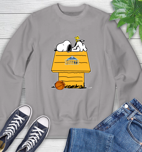 Denver Nuggets NBA Basketball Snoopy Woodstock The Peanuts Movie Sweatshirt 5