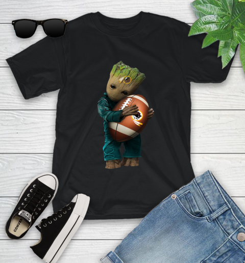 NFL Groot Guardians Of The Galaxy Football Sports Washington Redskins Youth T-Shirt 2