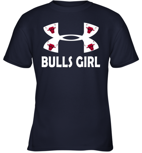 NBA Chicago Bulls Girl Under Armour Basketball Sports oo5PQmBwwUy youth t shirt 26 95 151514 front navy