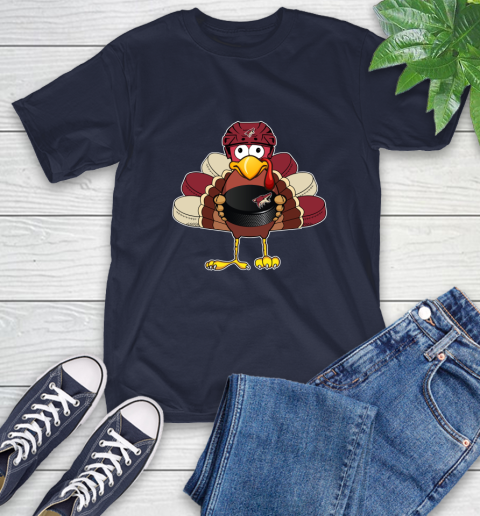 Arizona Coyotes Turkey Thanksgiving Day T-Shirt 4