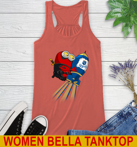 MLB Baseball Kansas City Royals Deadpool Minion Marvel Shirt Racerback Tank 3