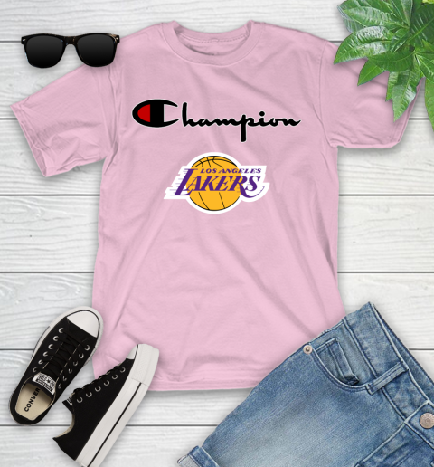 NBA Basketball Los Angeles Lakers Champion Shirt Youth T Shirt Tee For Sports