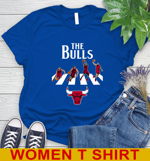 NBA Basketball Chicago Bulls The Beatles Rock Band Shirt Women's T-Shirt - Image 11