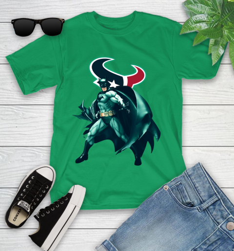 NFL Batman Football Sports Houston Texans Youth T-Shirt 6