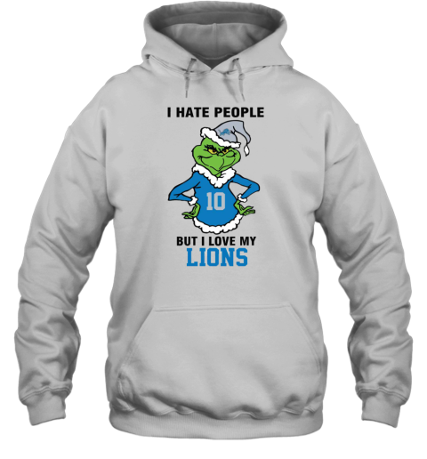 I Hate People But I Love My Lions Detroit Lions NFL Teams Hoodie