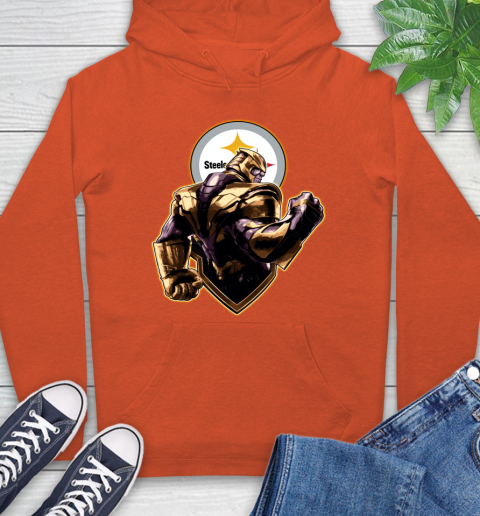 NFL Thanos Avengers Endgame Football Sports Pittsburgh Steelers Hoodie 5