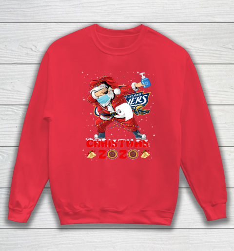 Cleveland Cavaliers Funny Santa Claus Dabbing Christmas 2020 NBA Sweatshirt 7
