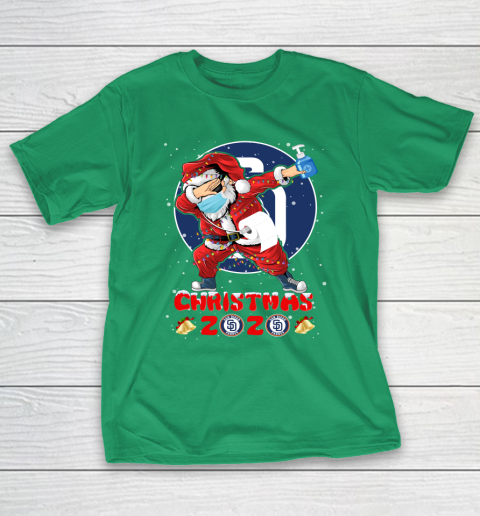 San Diego Padres Funny Santa Claus Dabbing Christmas 2020 MLB T-Shirt 5