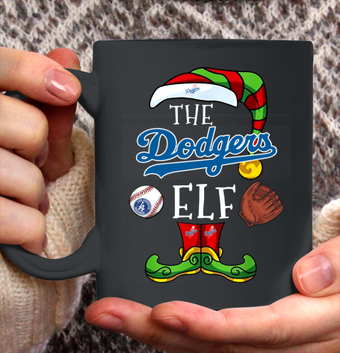 Los Angeles Dodgers Christmas ELF Funny MLB Ceramic Mug 11oz