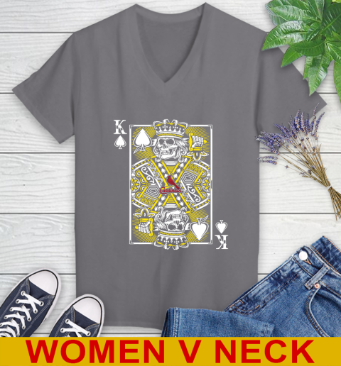 St.Louis Cardinals MLB Baseball The King Of Spades Death Cards Shirt Women's V-Neck T-Shirt 11