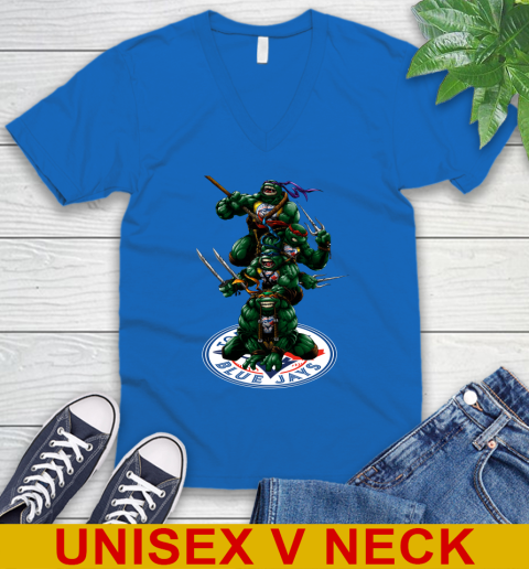MLB Baseball Toronto Blue Jays Teenage Mutant Ninja Turtles Shirt V-Neck T-Shirt 6